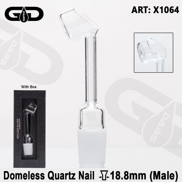 Grace Glass | Domeless Quartz nail for oil bongs - SG:18.8mm (male)