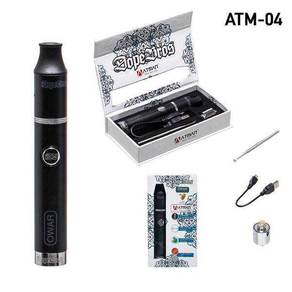 Atman/Dope Bros OWAR Black compact concentrate vaporizer