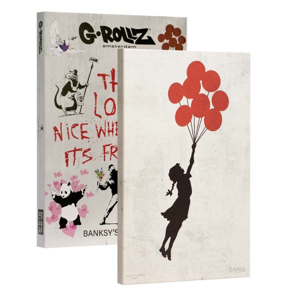 G-Rollz | Graffiti de Banksy - Toile BALLOON GIRL (32x45x2cm)