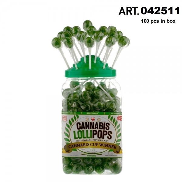 Cannabis | Lollipops 150pcs / display THC Free 18g /Lolly