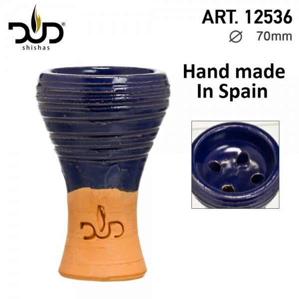 DUD Shisha | Clay bowl-handmade in Spain-blue