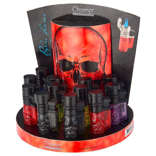 Champ | Torch with 3D Skull logo and there are 12 pcs in a display