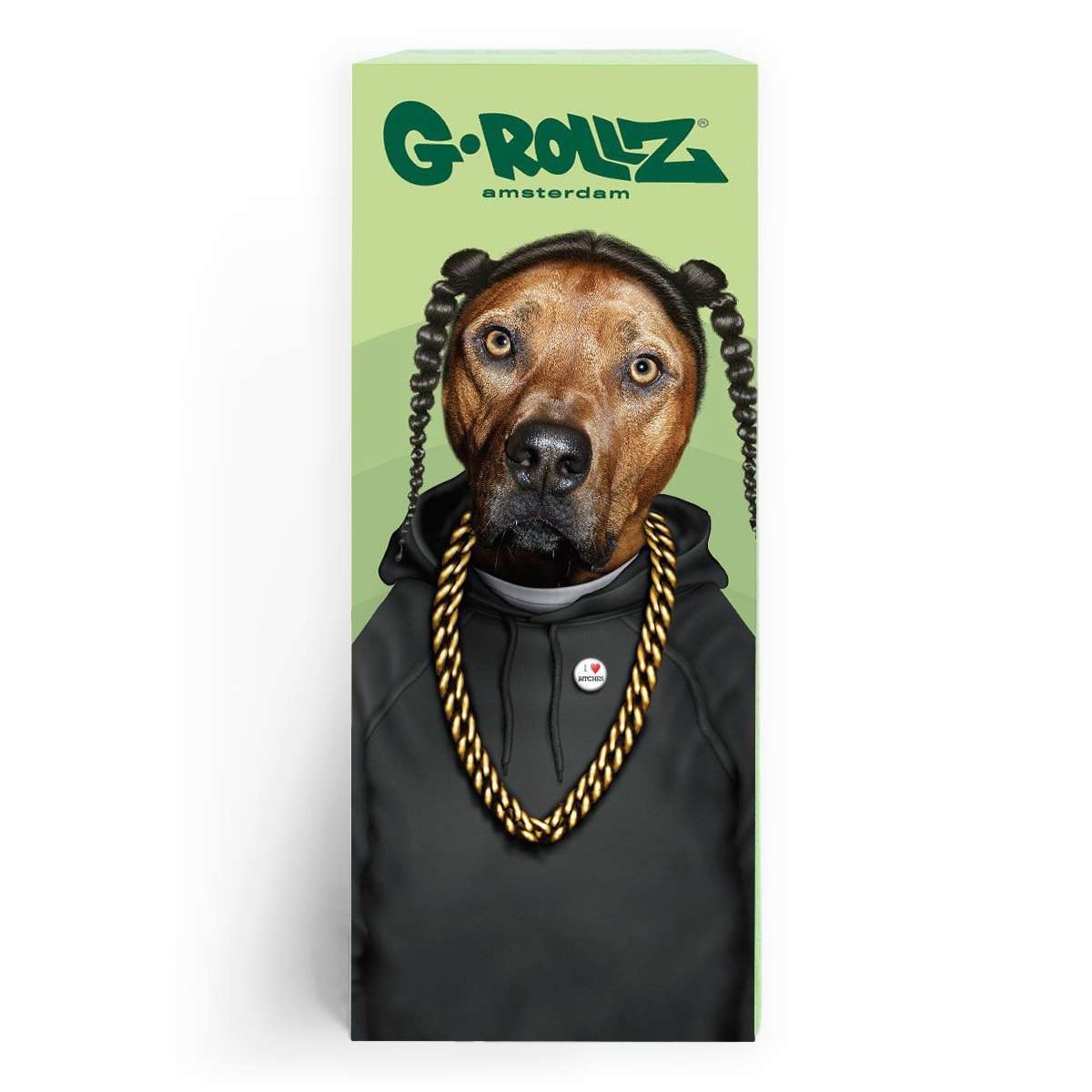 G-Rollz | Pets Rock 'Rap' Green Filter Tips 2,5 X 6cm 50 Tips Book