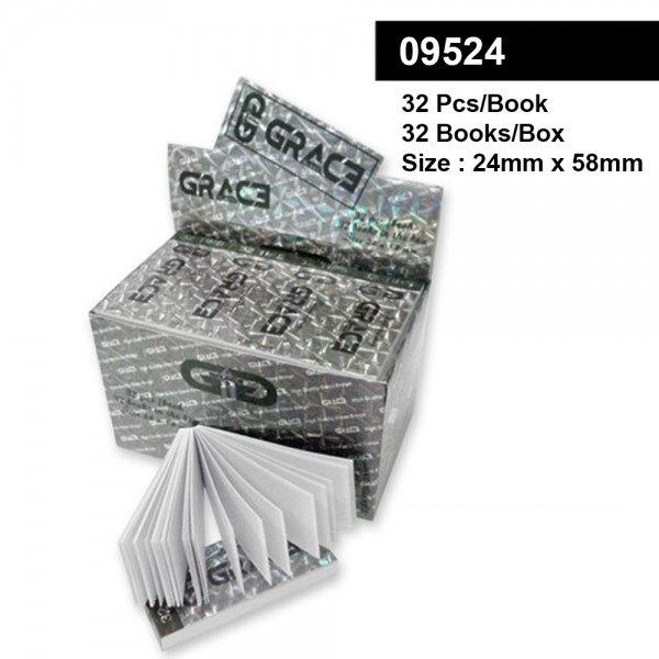 GG Grace Glass/ Filter Tips - Large Size 24 x 58mm - Display with 32 Books with each 32 Sheets