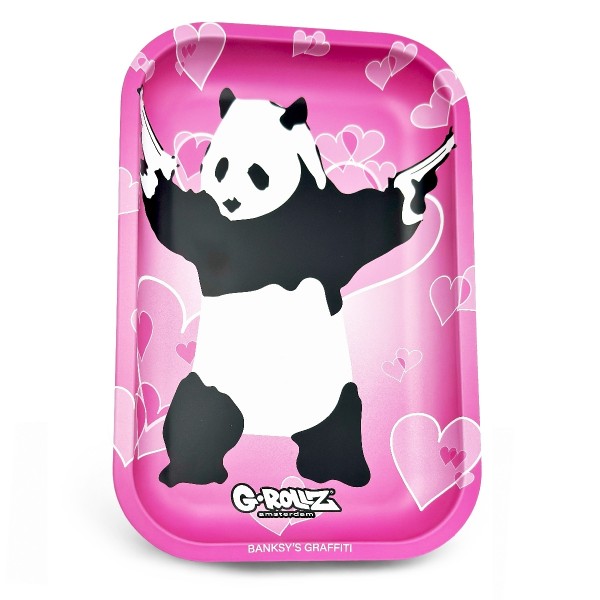 G-Rollz | Banksy's Graffiti 'Panda Gunnin' Medium Tray 17.5 x 27.5cm