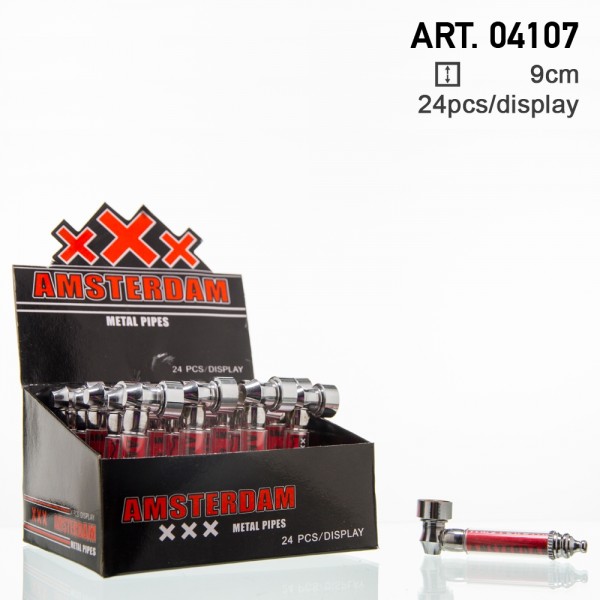 Amsterdam Metal Pipes - L:9cm - 24pcs/display