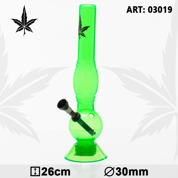 New Ways | Acrylic Bouncer Bong - Green- H:26cm- Ø:30mm