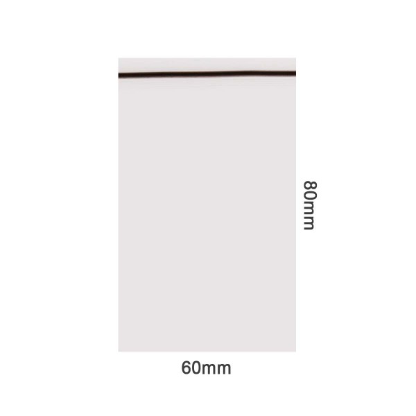 Amsterdam | Zipper Bags 60mm x 80mm 50µ (MU) Black 1000pcs in a display