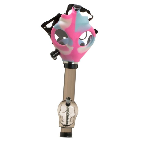 Amsterdam | Gas Mask Bong- Pink Skull Shape