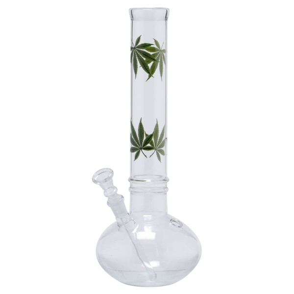 Leaf | Multi Leaf Bouncer Glass Bong - H:34cm - Ø:45mm - Socket 14.5mm