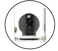 Slitted sphere perc