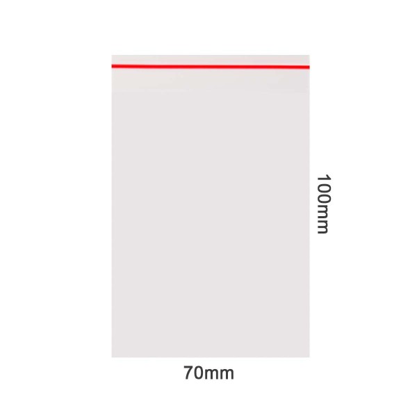 Amsterdam | Zipper Bags 70mm x 100mm 70µ (MU) Red 1000pcs in a display