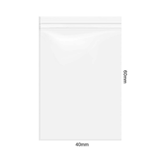 Amsterdam | Zipper Bags 40mm x 60mm 40µ (MU) Clear 1000pcs in a display
