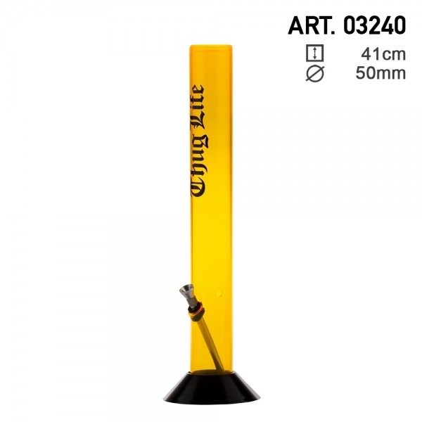 Thug Life | Acrylic Yellow Bong H:41cm - Ø:50mm