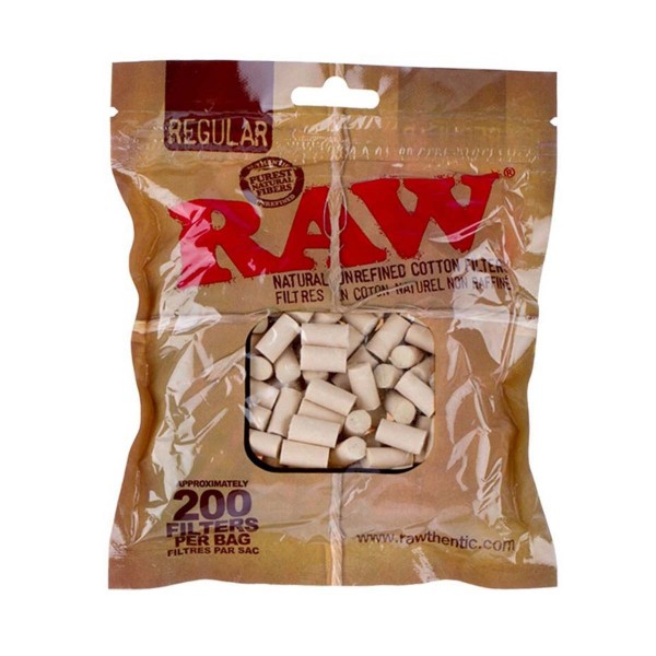 RAW | Pure Cotton Filters 200 pcs per bag
