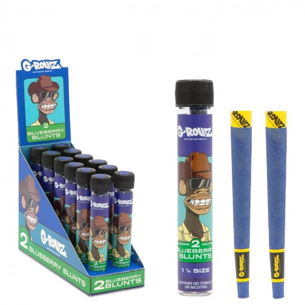 G-Rollz | Blue Ape Cones - 1¼ Size 2x Pre-rolled Cones (12 Pack Display, 24 Cones)