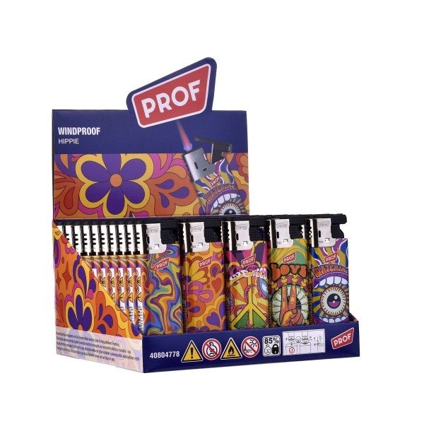 Prof | Hippie Slidecap Lighter (50pcs/display)