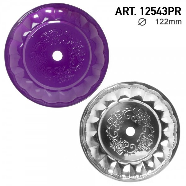 DUD Shisha | Ashplate- Purple-Silver -22cm