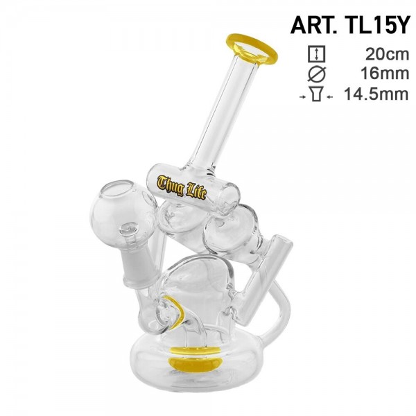 Thug Life | Recycler Yellow - H:20cm - Ø:16mm - SG:14.5mm