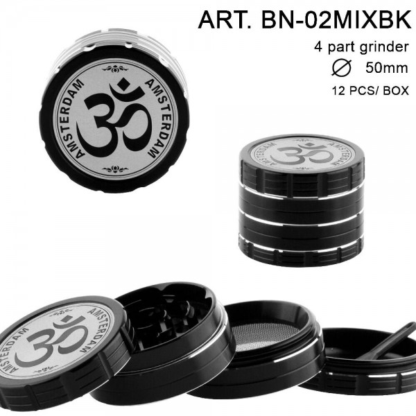 Grace Glass Amsterdam | Grinder - 4part - Ø:50mm - 12pcs/box