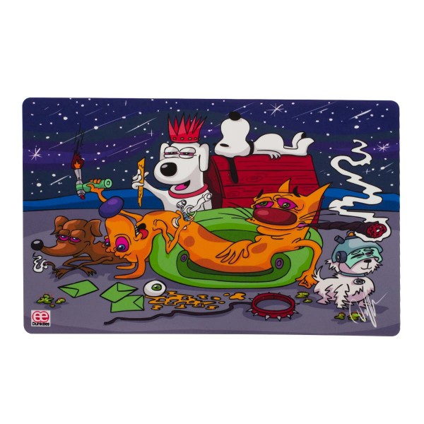 Dunkees |Chilling with the hommies Silicone Dab Mat 28 x 43cm