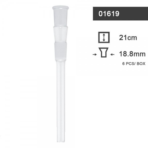 Amsterdam - Adaptateur pour verre - SG:18.8mm - L:21cm - Commande minimum 6pcs par boîte