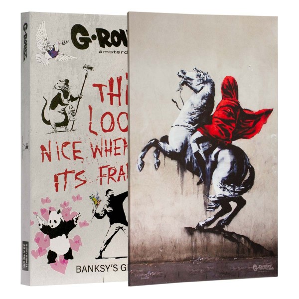 G-Rollz | Graffiti de Banksy - Toile NAPOLEON (64x90x3cm)