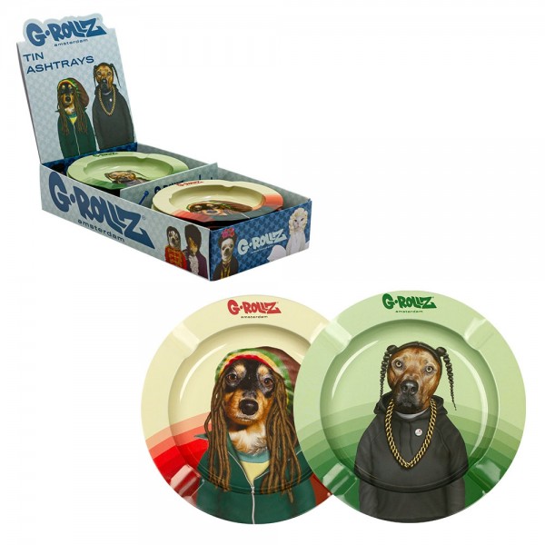 G-Rollz | Pets Rock Ashtrays 12pcs in Display - Dia: 13.5cm