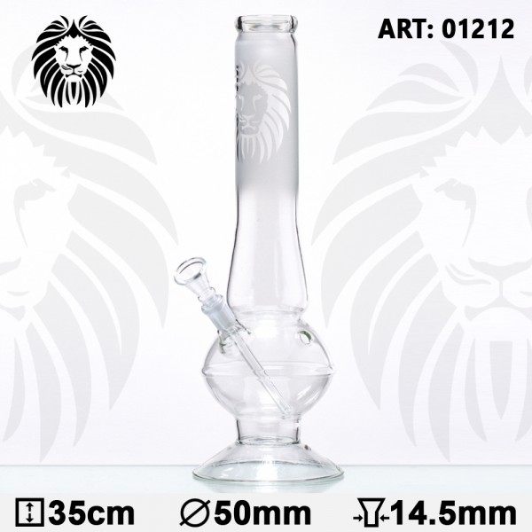 Rasta | Sand Rasta Lion Glass Bong- H:35cm- Ø:50mm- Socket:14.5mm