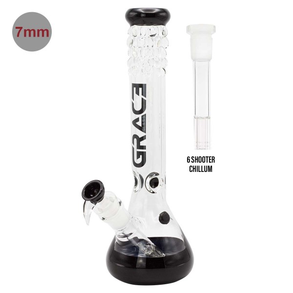 Grace Glass | Pearl Glass Black- H:40cm - ?:50mm - SG:29.2mm