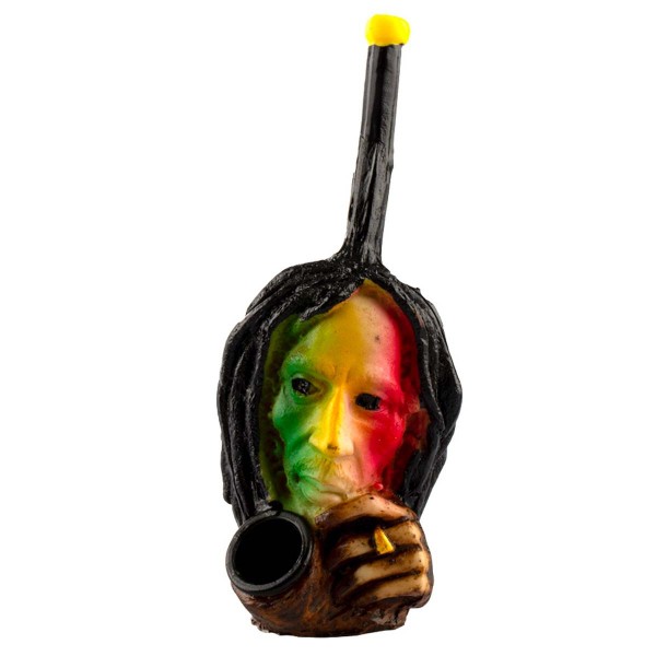 Amsterdam | Rasta Man Pipe L: 14,5cm with the pipe hole of 3mm