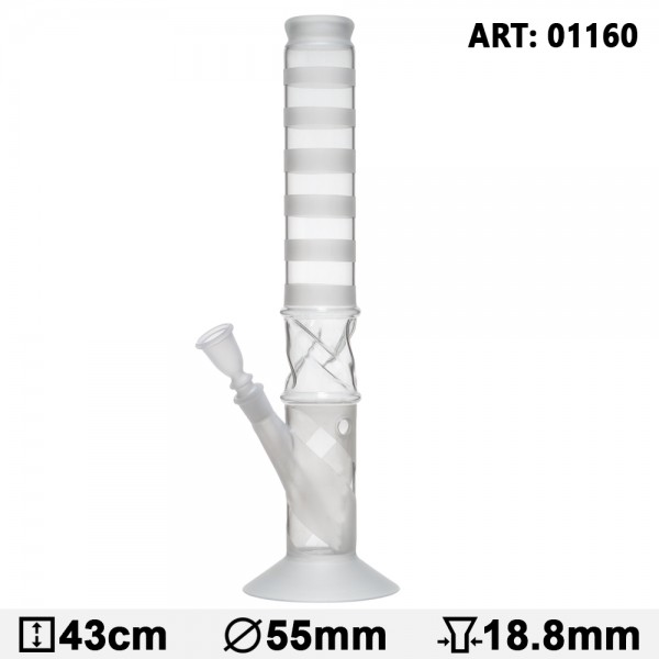 Sand Glass Bong - H:43cm - Ø:55mm- Socket:18.8mm