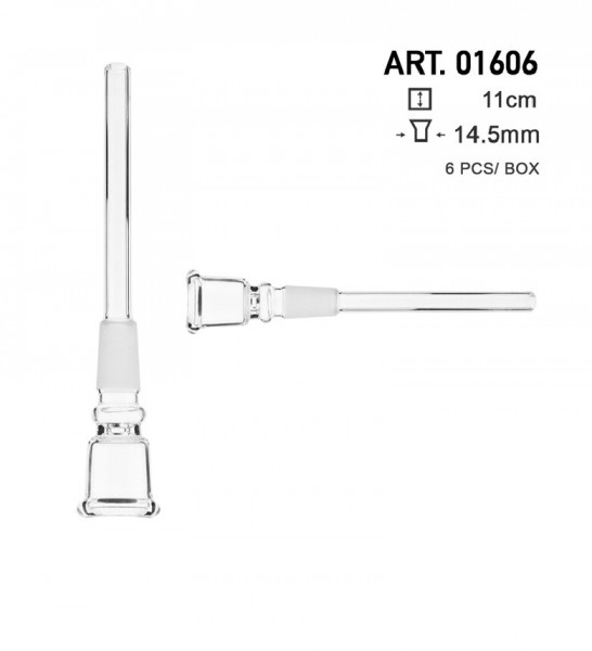 Amsterdam | Glass Chillum - SG:14.5mm - L:11cm - Minimum Order 6pcs per box
