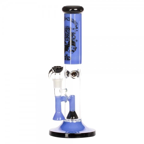 Grace Glass | Cheech &amp; Chong &#039;High Rollers&#039; - Straight Bong Blue H:36cm - Ø:50mm - SG:18.8mm