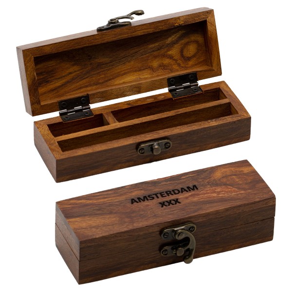 Amsterdam | Wooden Box H:4cm L:15cm W:5,25cm