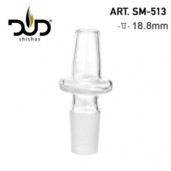 DUD Shisha | Small Glass Adapter For Molasse Catcher - Top SG:14.5mm - Down SG:14.5mm