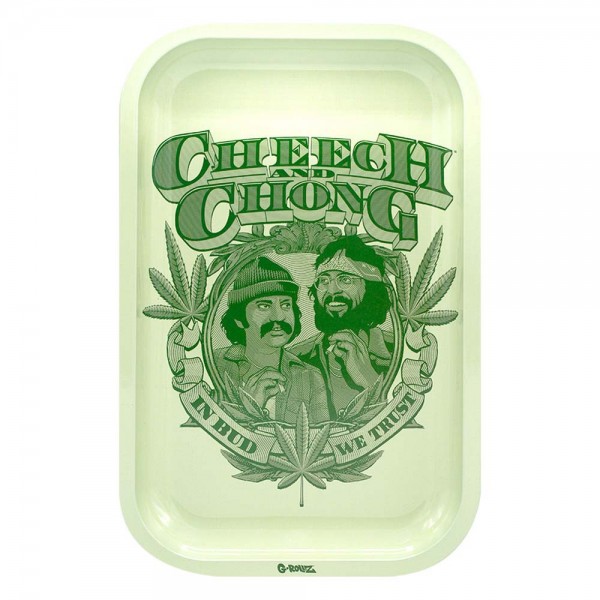 G-Rollz | Cheech & Chong 'Badge' Medium Tray 17.5 x 27.5 cm