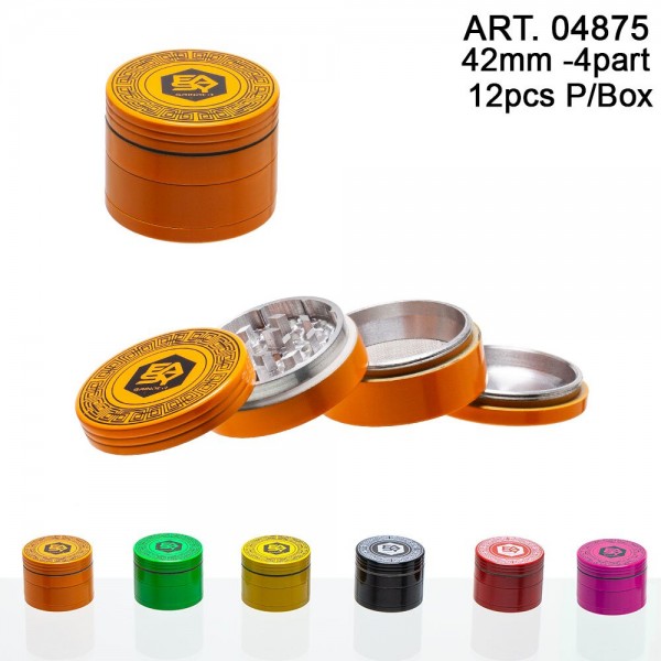 Easy | Grinder - multicolor - 42mm - 4 part 12 pcs in box