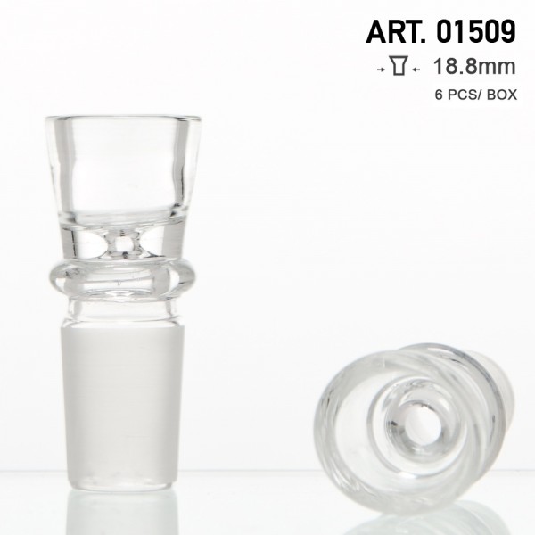 Amsterdam | Glasschale Extra Dick - SG:18.8mm mit kleinem Loch - 6Stück im Display