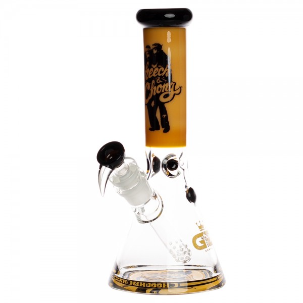 Grace Glass | Cheech &amp; Chong - Beaker Bong Jaune H:32cm - Ø:50mm - SG:29.2mm