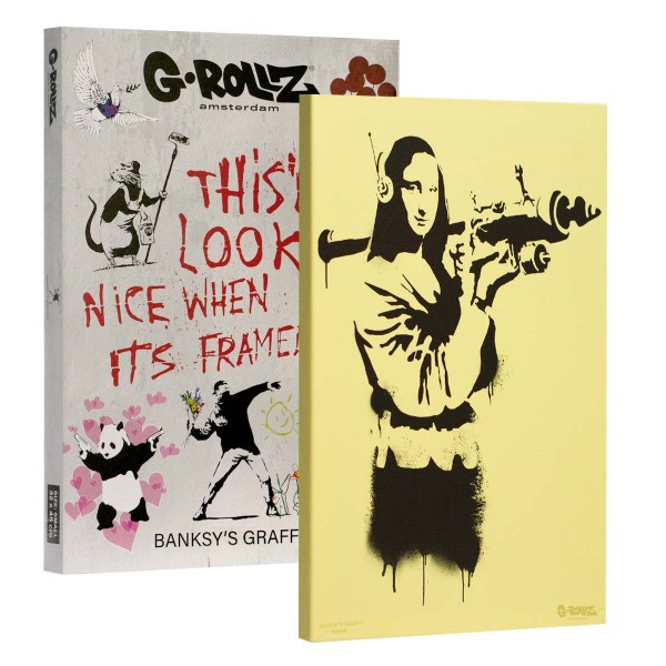 G-Rollz | Graffiti de Banksy - Toile MONA LAUNCHER (48x67.5x2.5cm)