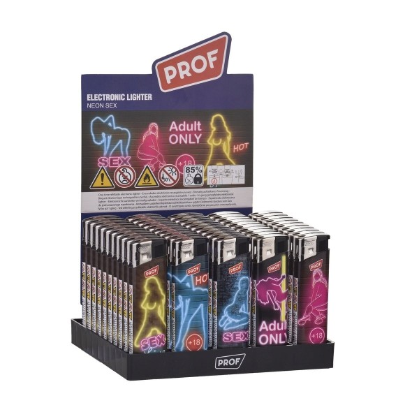 Prof | Neon Sex Elect Lighter (50pcs/display)