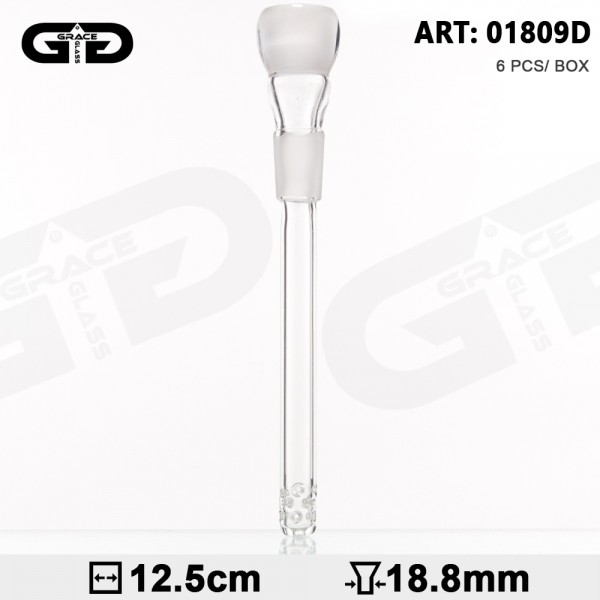 Grace Glass | Diffuser Chillum - SG:18.8mm - L:12.5cm - minimum order 6pcs/pack