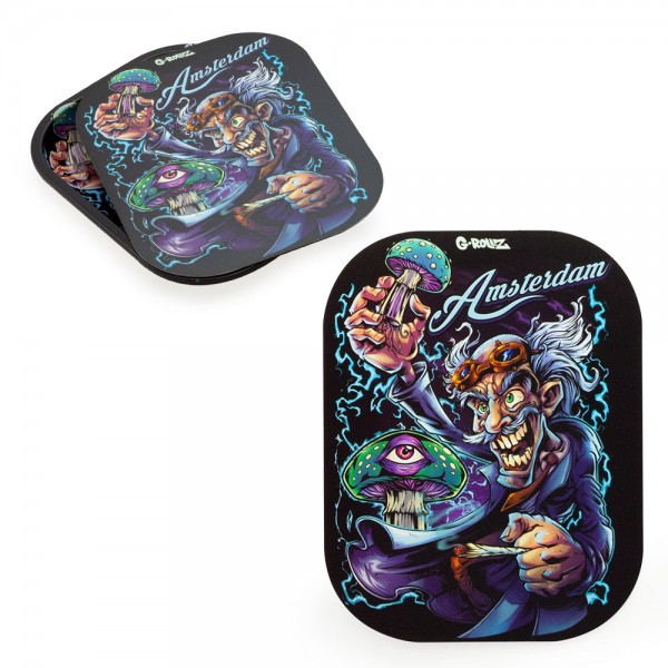 G-ROLLZ | 'Amsterdam Mad Scientist' Magnet Cover for Small Tray 18x14 cm