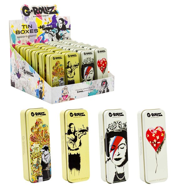 G-ROLLZ | Banksy's Graffiti Small Storage Box Display Set 2 - 12x4x2.5 cm