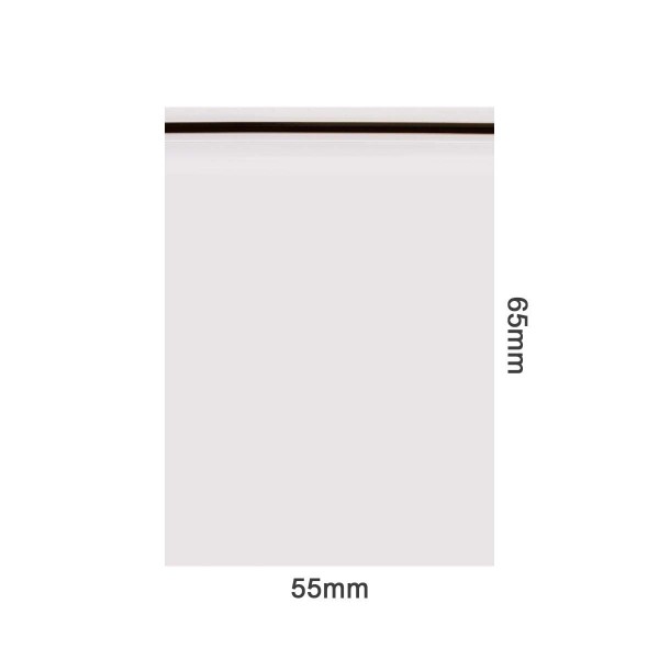 Amsterdam | Zipper Bags 55mm x 65mm 70µ (MU) Black 1000pcs in a display