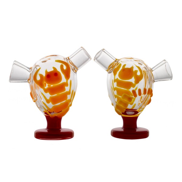 Grace Glass | Desert Storm Light Orange | 6 pcs in display Glow in the Dark