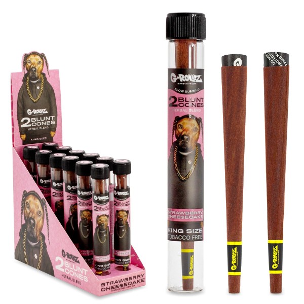 G-Rollz | &#039;The Dog&#039; Terpene Infused Cones &#039;Strawberry Chee$ecake&#039; (12 Pack Display, 24