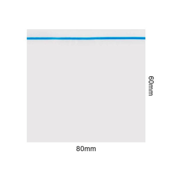 Amsterdam | Zipper Bags 80mm x 60mm 50µ (MU) Blue 1000pcs in a display