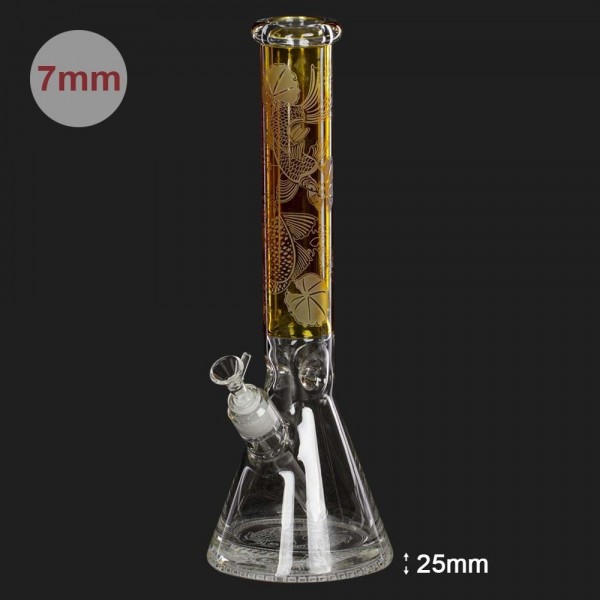 Amsterdam | Limited Edition Deep Ocean Umber Beaker - H:40cm - Ø:50mm - SG:18.8mm - 7mm thickness